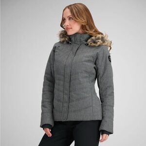 Obermeyer Ski Jacket Women’s 6 Gray Waterproof Insulated Winter Coat